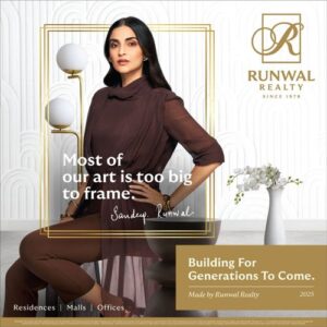Runwal Realty Onboards Sonam Kapoor as Brand Ambassador | The Property Times