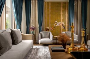 Azure Interiors Crafts Luxe Living Area with Gleaming Details | The Property Times