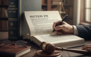 What is Section 278 of Indian Succession Act in India