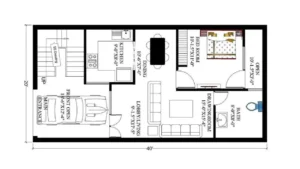 20x40 House Construction Cost Per Sq Ft in India 2025