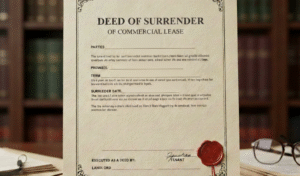 Deed of Surrender Commercial Lease