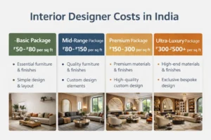 Interior Designer Costs in India 2026