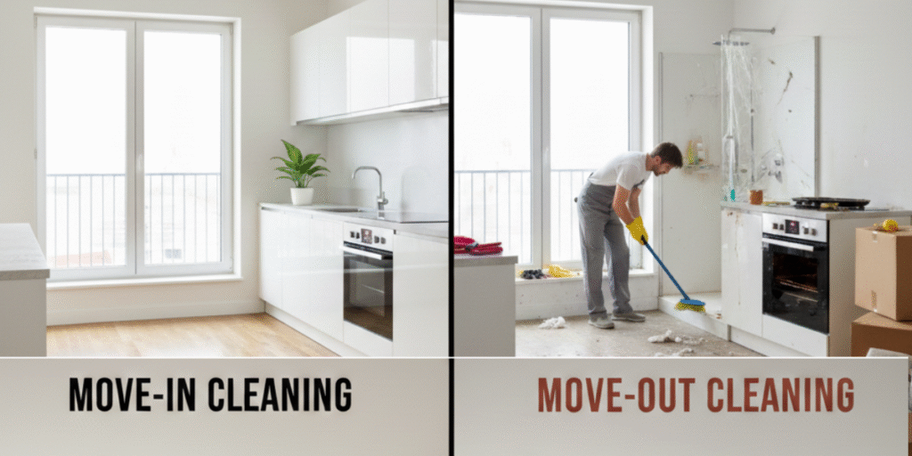 Move-In vs Move-Out Cleaning Service: What’s the Difference?